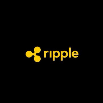 The yellow Ripple logo displayed on a black background.
