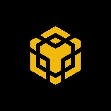 A glowing yellow BNB Chain emblem is displayed against a black background, symbolizing the milestone of becoming the first blockchain to surpass $1 billion in tokenized stocks and ETFs.