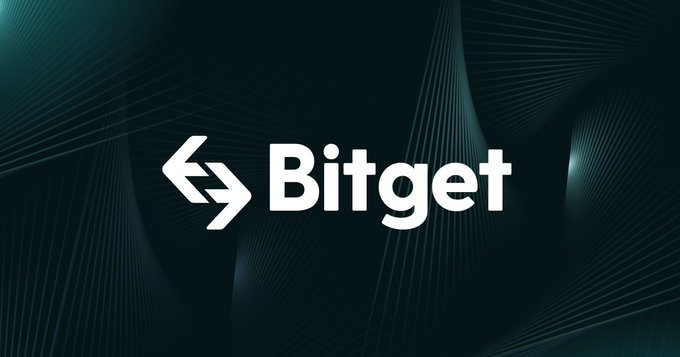 The Bitget logo appears on a dark background with flowing, luminous line designs, representing the cryptocurrency exchange that has announced its withdrawal from the Japanese market. The image accompanies news that Bitget will halt new user registrations and close all remaining positions by December 31, ending its operations in Japan.