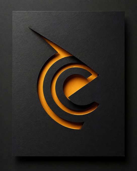 A stylized logo featuring a glowing orange "C" shape with radiating concentric arcs on a dark textured background, visually echoing the Web3 streaming and decentralized technology theme promoted in the accompanying post. No specific text, numbers, or tickers are visible within the logo itself.