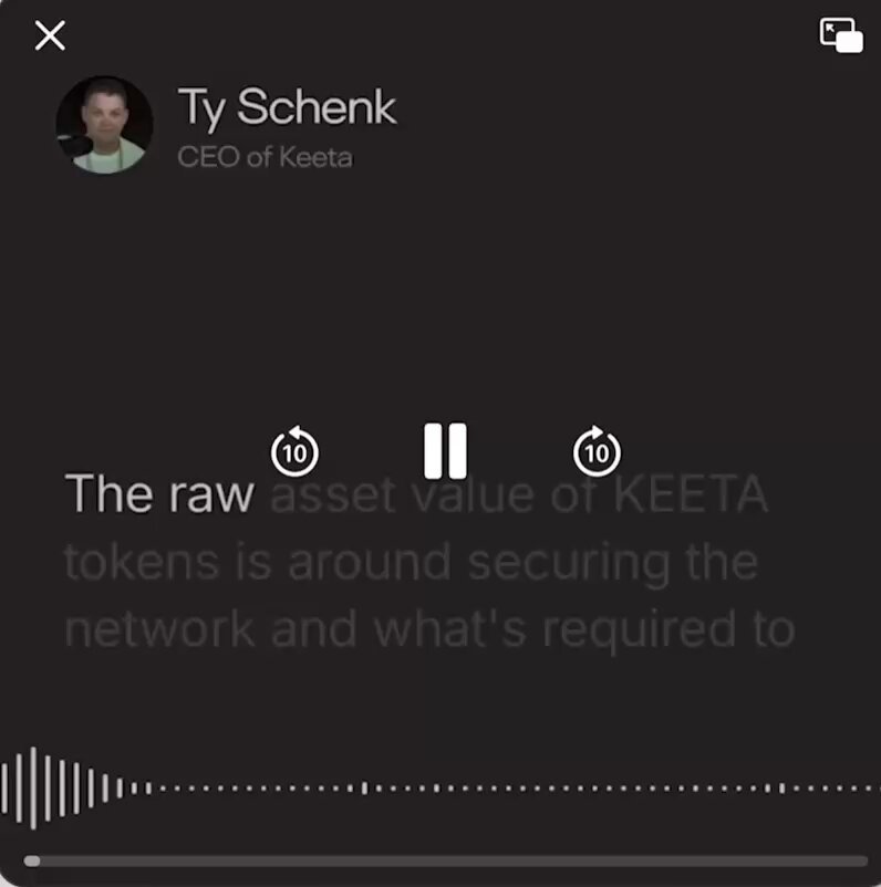The text of a post that reads "This is what I'm waiting for." and $KTA, which seems to be related to KEA coins or another form of digital currency. The caption further explains that there's going to be significant demand and limited supply for this particular asset.