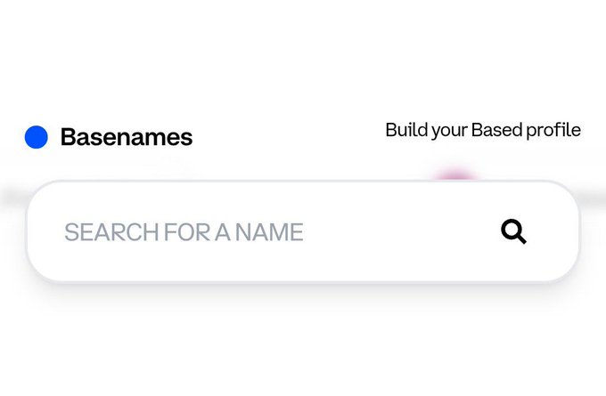 The image shows a computer screen displaying a search bar with the text "Search for a name" at the top, followed by a list of names below. The main focus of the image is the search bar itself, which has a magnifying glass hovering over it and a pink dot in the center. The background of the image is white, providing contrast to the black text on the screen.