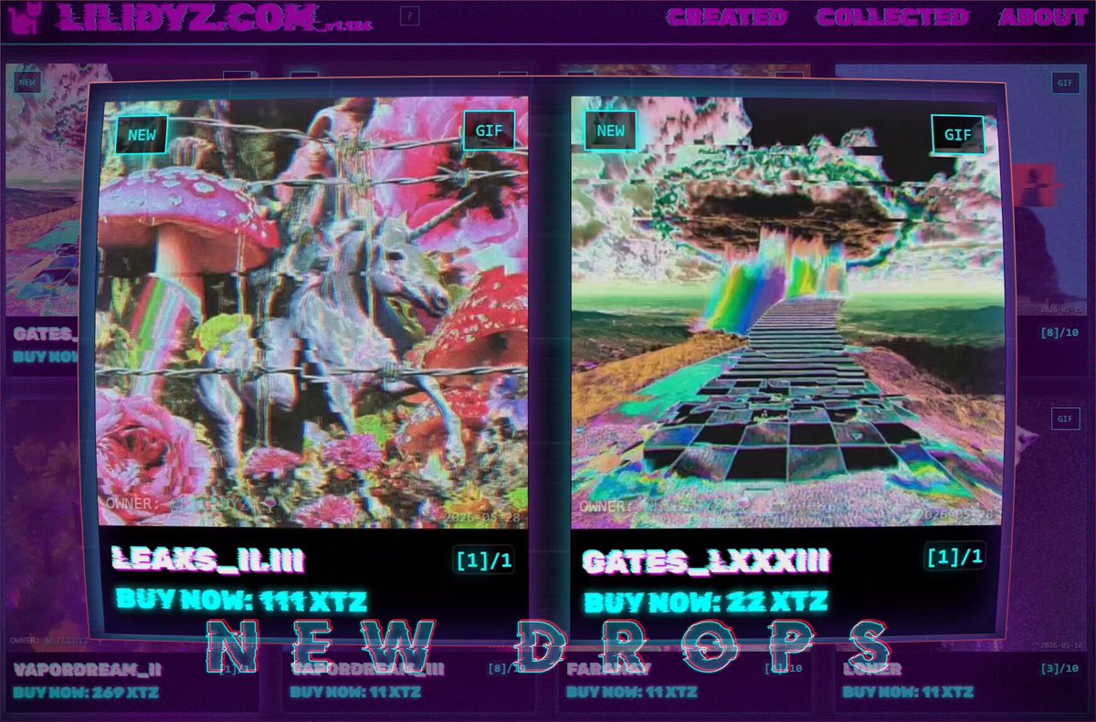The image shows a computer screen displaying two different images of a mushroom with flowers, one being a 3D rendering and the other being a 2D rendering. The background of both images has a purple hue that complements each other well. The text "GMEOWWWW" is also present in the image. The post seems to be about a new release or a product launch for a mushroom-themed game, as indicated by the title "LEAKS II.III".