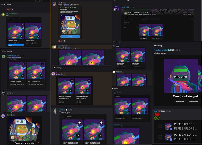 The image shows a collage of various posts, including one that says "Lakzone's member eating well !!! 0.001E" (0.01), which seems to be related to the post about the game. The rest of the images are unrelated and do not seem to have any connection to the main post or the game itself.