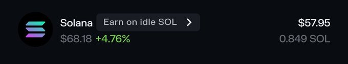 "SOL is sitting at $64 right now." This could be interpreted as a statement that suggests someone who understands cryptocurrency, or an advertisement for Solana, has made some kind of financial gain by buying NFTs at a lower price point. It also shows that they are aware and informed about the current market situation and how it affects NFT trading. The phrase "set your watchlist" might be referring to setting up alerts in order to stay on top of any changes or trends related to cryptocurrency markets, particularly when it comes to NFTs.