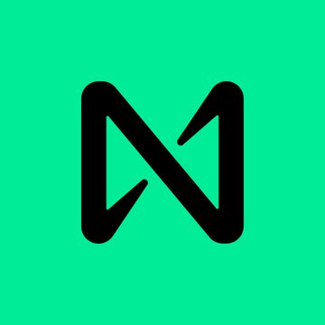The image shows a logo featuring an arrow pointing upwards, with "N" written below it. The background color is green, creating a striking contrast against the black logo. The text suggests that there's breaking news regarding the company's success, specifically stating that NEAR Intents has surpassed $20M in sales. The image emphasizes both the visual impact and potentially significant development of the company's performance over time.