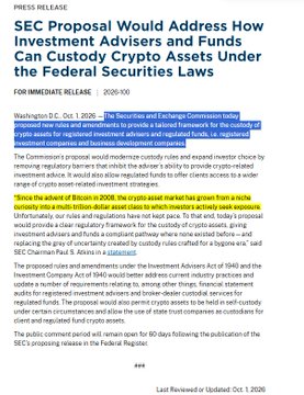 A press release document from the SEC dated July 1, 2020 titled 'SEC Proposal Would Address How Investment Advisers and Funds Can Custody Crypto Assets Under the Federal Securities Laws'.