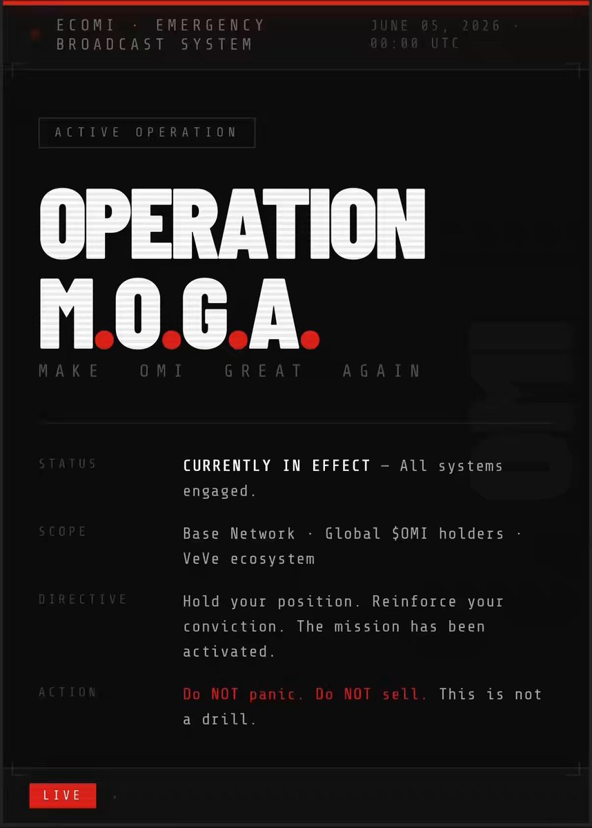 The image shows a screenshot of an email or webpage with black text, including the words "Operation MOGA", "Current operation status - all systems engaged", and "Do AI pants?". The main focus should be on understanding the context behind these words and what they mean in relation to the post.