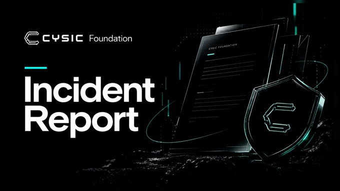 A graphic with the text 'CYSIC Foundation Incident Report' next to an illustration of a document and a shield.