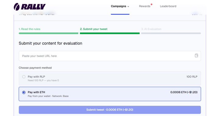 The image shows an email alert from Rally about fixing a payment problem with Etherscan. The text on the email encourages users to drop everything they are currently doing to update their Ethereum account since Rally has just resolved one of the biggest usability issues that many Web3 marketers face - updating theirETH balance for gas transactions.