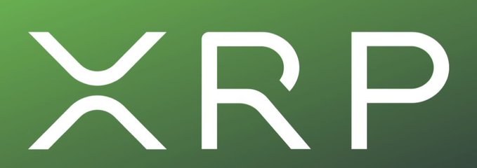 A stylized XRP logo in white against a green gradient background accompanies a cheerful morning greeting to the XRP community, emphasizing the importance of a positive mindset for a blessed day ahead.