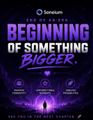A small purple graphic for Star Citizen titled 'THE YEAR OF THE BEGINNING OF SOMETHING BIGGER'.