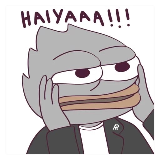 A cartoon illustration of a gray-haired character with their hands on their cheeks, with the text 'HAIYAAA!!!' above them.