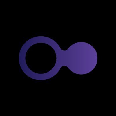 The image features a purple abstract logo consisting of a ring connected by a narrow bridge to a solid circle, which appears to be a stylized representation of connectivity or networking—fitting for the post's message about $MCV linking a Solana ecosystem through engagement, referrals, and market activity.