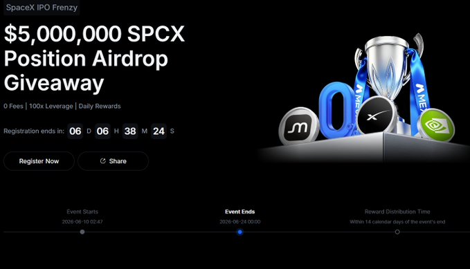 The image shows a promotional poster for an event related to cryptocurrency, specifically the position airdrop trading system. The poster features a trophy with a blue ribbon, symbolizing the reward for participating in this campaign. There are several coins displayed on the poster, including Bitcoin and Ethereum, which are known as cryptocurrencies. The text on the poster provides information about the position airdrop trading system, its benefits, and how to participate in the giveaway.