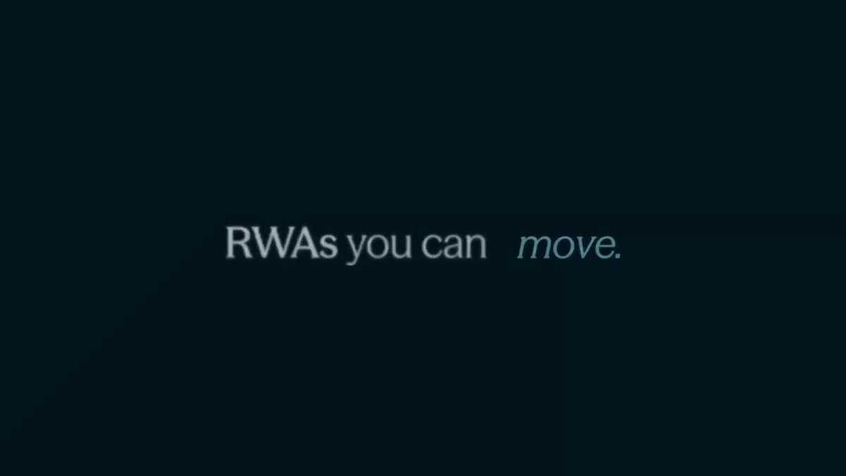 The image features a black background with white text that reads "RWA's you can move." The text is positioned centrally within the frame, making it the main focus of the image.