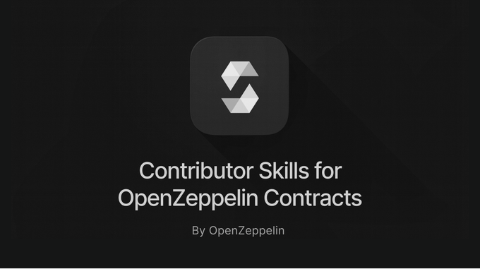 Title card with a black background showing the OpenZeppelin logo and the text 'Contributor Skills for OpenZeppelin Contracts By OpenZeppelin'.