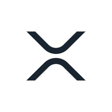 The XRP cryptocurrency logo, featuring a stylized dark blue 'X' symbol on a white background.