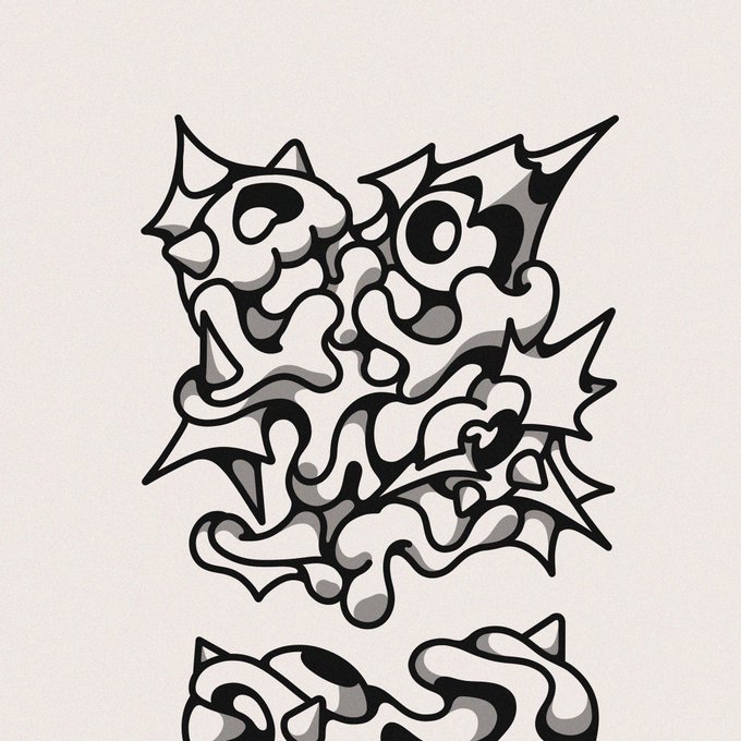A black, white, and gray graffiti-style illustration of the text 'GET ON' rendered in bold bubble letters with sharp star-like accents.