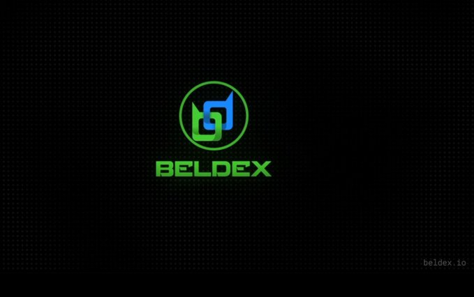 The image displays the Beldex logo—a stylized green and blue "B" emblem inside a green circle—with "BELDEX" written below it on a dark background, and "beldex.io" in the bottom right corner. This branding represents Beldex's privacy-focused ecosystem mentioned in the post, which includes BChat, BelNet, private transactions, and BNS for digital identity.