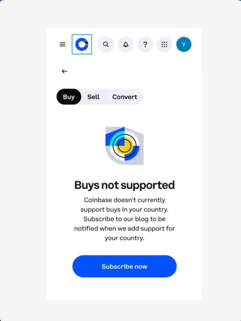 The image displays a screenshot of an app interface with information related to cryptocurrency exchange, specifically Coinbase. The app is opened in the top left corner, allowing users to view its features and functions. However, there's currently no money on the platform due to Coinbase not letting people deposit yet. It appears that the app is designed for users who have already made a purchase or want to buy cryptocurrency but are waiting for funds to be transferred into their account. The post suggests that this issue may affect users in India and other regions where Coinbase is launched, as it states that "you can' t even be mad at them because their logo is literally SBI".