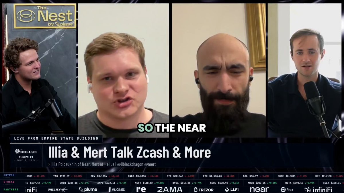 The image shows a poster for a podcast called "So The Near" featuring three men with different appearances - one balding man wearing a beard, another balding man without a beard, and a third man with a full beard. The poster also includes text that says "So The Near", which is likely the title of the podcast or the name of the show. The image does not provide any information about the content of the podcast or its host.