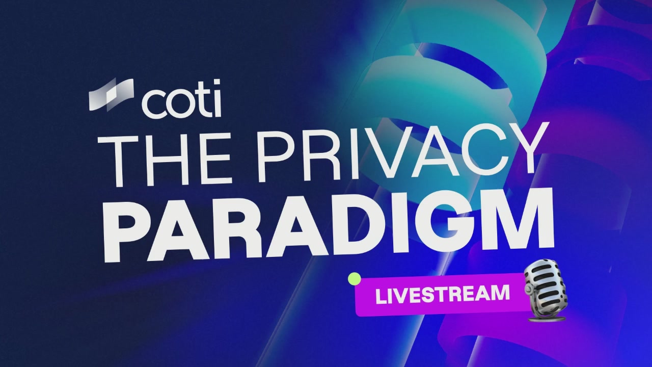 The image features a blue banner that reads "The Privacy Paradox" and has a microphone attached, suggesting an online streaming platform or podcast. The caption below the banner states "Live Stream", indicating that this content is being broadcasted live on the internet.