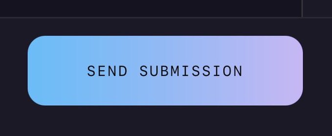 A digital 'SEND SUBMISSION' button featuring a blue-to-purple gradient background on a dark interface.