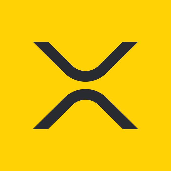 A minimalist logo featuring a dark, stylized 'X' or hourglass shape centered on a bright yellow background.