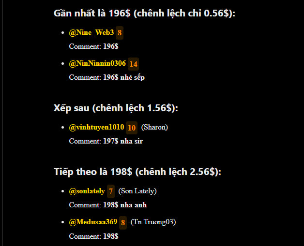 The image shows a screenshot of a website called "Nine_Web3" with multiple posts shared on social media platforms. The webpage has different posts in both English and Vietnamese, including opinions and comments from users who posted them. One post specifically references a post made by a user named Sonlately Các.