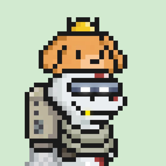 An 8-bit pixel art character portrait showing a figure wearing an orange cap, dark sunglasses, a beard, and holding what appears to be a bottle or device.