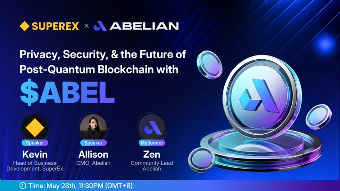 xtrp's Super Rex event features a presentation on "Privacy, Security and the Future of Post-Quantum Blockchain with $ABEL" by Abelian founder Kevin D.