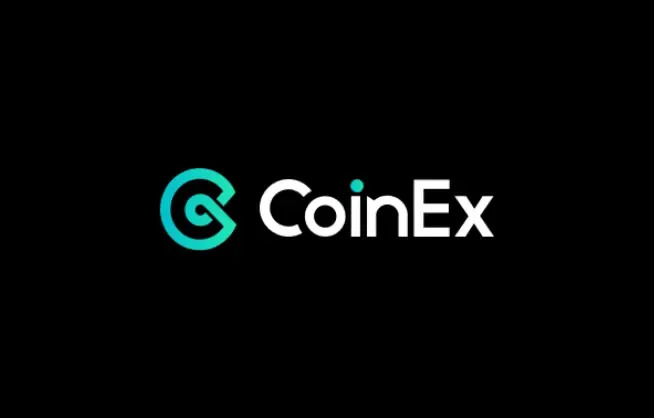 The image displays the CoinEx logo, featuring a teal circular icon with a stylized "C" alongside the white "CoinEx" wordmark on a black background. This branding relates to the post as CoinEx is the cryptocurrency exchange announcing its shutdown due to market downturn and compliance costs, with withdrawals available until December 22.