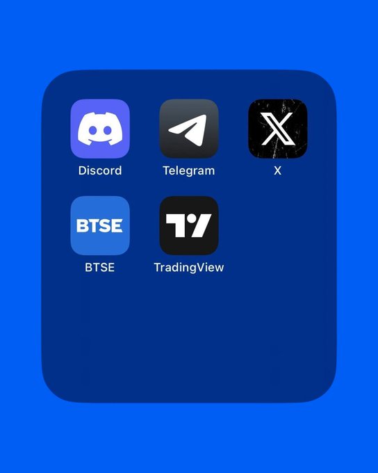 The image displays a computer screen with four different social media apps on it, including Discord, Skype, Flickr, and Telegram. The first two app icons are black with white text, and the remaining two apps have blue and gray backgrounds with white text. The text in the image suggests that these four app icons represent five different types of social media applications. They seem to be related to communication platforms rather than specifically designed for trading or financial purposes.
