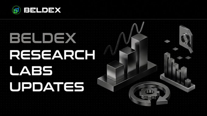 A dark banner with the 'BELDEX' logo and text reading 'BELDEX RESEARCH LABS UPDATES' alongside 3D graphics of bar charts, a magnifying glass, and a gear.