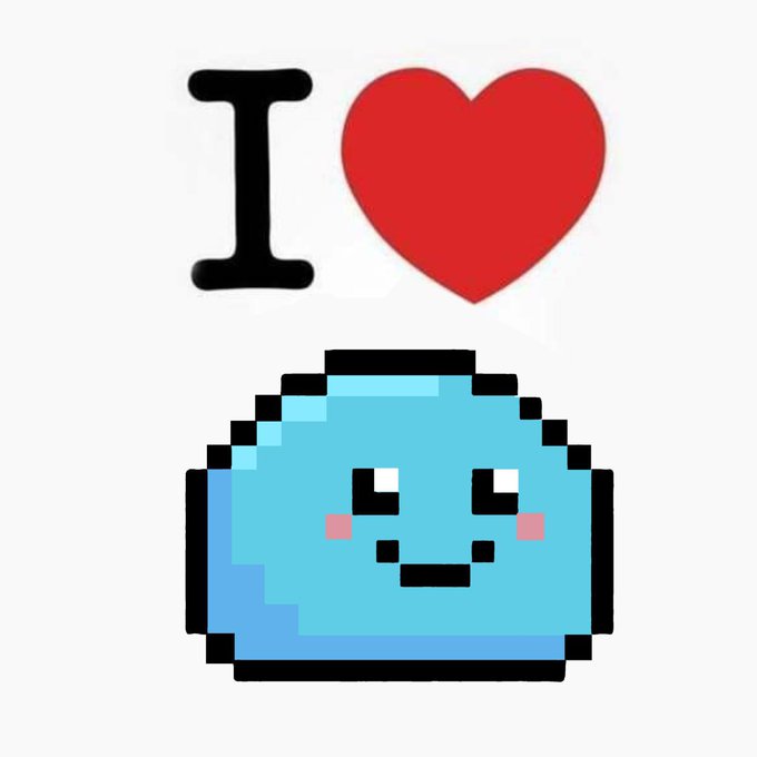 A kawaii blue blob pixel-art character sits beneath the text "I ❤️," expressing love and approval for the $XRP project led by Cobb_XRPL, FloppyX, and Bird_XRPL on the XRP Ledger.