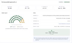 A webpage from PersonalCapital displaying a financial dashboard with account balances and a credit score of '850 EXCELLENT'.