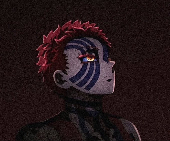 A stylized anime character with red hair, pale gray skin, and distinctive blue striped markings across the face looks to the side against a dark, grainy background, likely used as eye-catching artwork to accompany a Solana (SOL) giveaway promotion.