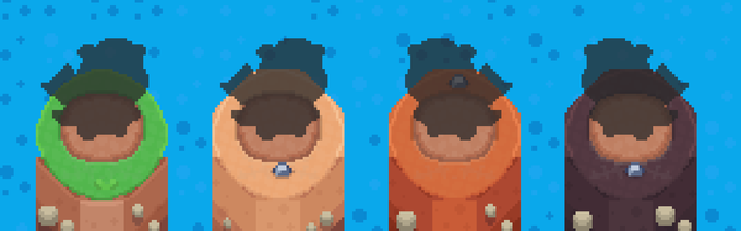 Four pixel-art snorkeled character variations in green, peach, orange, and purple stand above podiums on a dotted blue background, visually representing the diverse "Genesis Legendary" collectibles teased in the pre-registration announcement for the upcoming Yakkamon hunt.