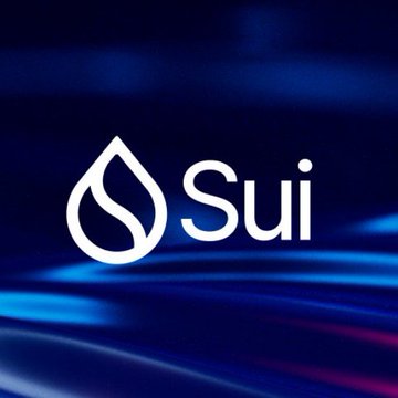 The image displays the Sui Network logo, featuring a white water droplet symbol beside the text "Sui," set against a dark blue background with flowing wave-like patterns. This visual branding ties directly to the announcement about Mysten Labs' plans to "reboot the trenches" on the Sui Network, highlighting the platform being referenced.