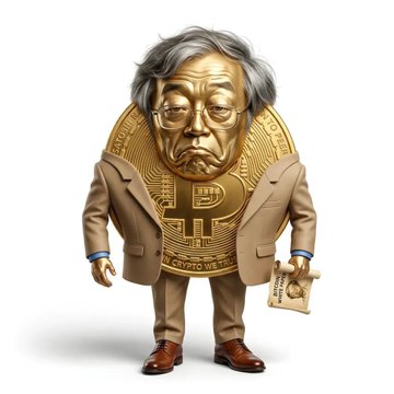 The image features a unique cartoon depiction of an old man dressed in a suit with gold accents wearing glasses and holding a scroll. The man appears to be dressed as a businessman or a government official for fun, making him stand out from the typical representations. 

In addition to this main illustration, there are two smaller illustrations placed beneath it that contribute to the humorous scene. One of these mini-illustrations shows the same man wearing a tie and holding a scroll while another one features a coin being used as a prop in his suit. 

The accompanying post mentions an interesting event: "frame 1 sold for 1.69 ETH, Frame 2 sold for 2.00ETH". This implies that something has been recently auctioned off on eBay or possibly listed on a marketplace, capturing the viewer's attention with this seemingly whimsical and valuable artwork.