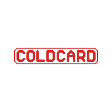 The image displays the red "COLDCARD" logo, which relates to the accompanying post about the Coldcard Hacker who has been moving stolen Bitcoin, with Galaxy Research reporting that 45% of the stolen cluster has been moved, including swaps through THORChain and CoinJoin.