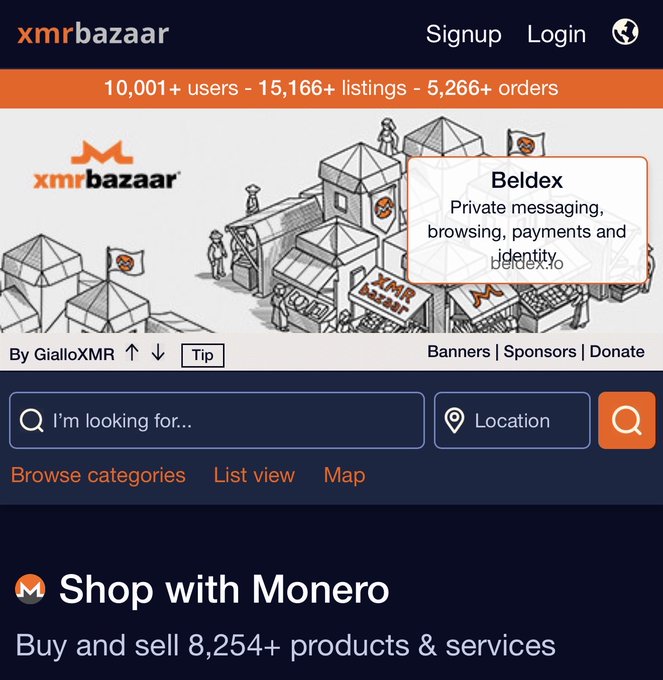 xtmbrazar.com's website displays a search bar for private messaging, with a list of categories and a map of the search results.