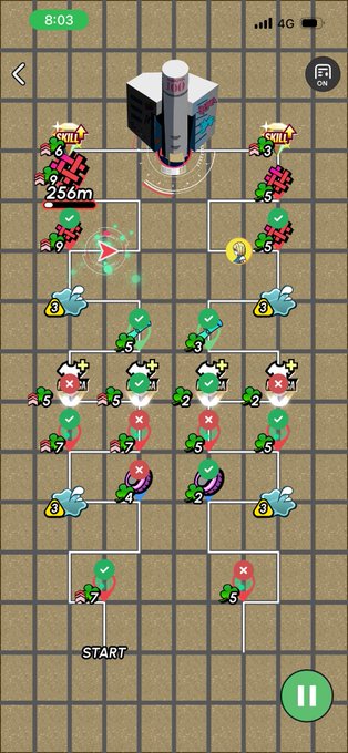 In this text-based game, there are a bunch of different types of things all over the place, including items that look like characters from video games. The main focus of the image seems to be the game itself or possibly some instructions given by an instructor, but as far as I can see in the post it is not exactly clear what is being shown here. However, there's one notable fact about this particular image which is #HEAL3 スライン勝率71%でコレみているのにねこちらします.