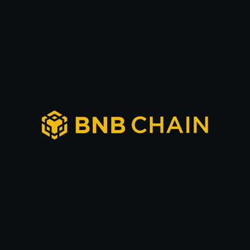 The image displays the BNB Chain logo, featuring a yellow geometric hexagon icon alongside the text "BNB CHAIN" in bold yellow lettering on a black background. This branding accompanies the announcement of Agent Studio, a new platform for deploying AI agents on BNB Smart Chain.