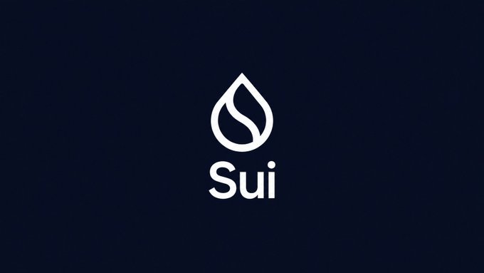A white stylized leaf or droplet logo with the text 'Sui' on a dark blue background.