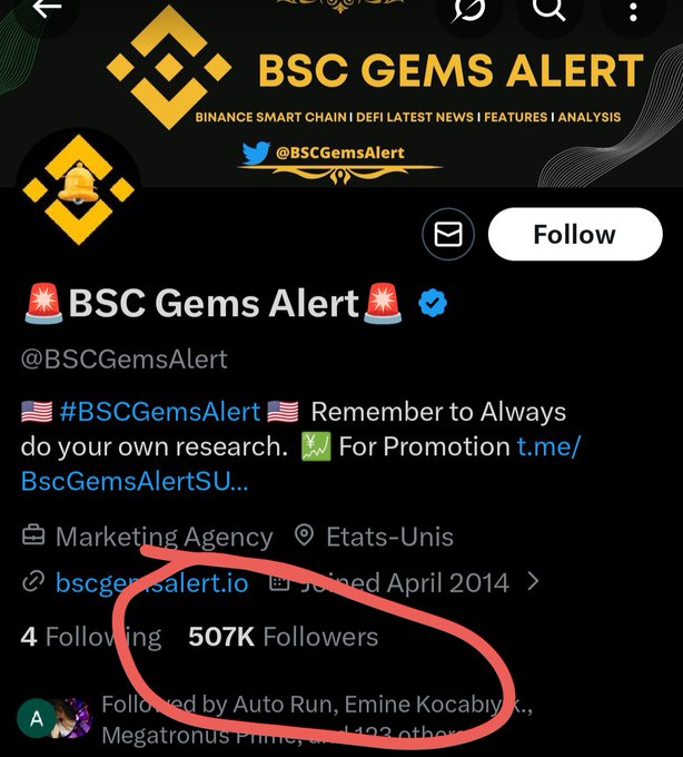 The image displays a social media post with the BSC Gems Alert logo at the top center of the screen. The post features a link that takes users directly to the BSC GemAlert page, providing information about their account status. In the main body of the post, there is an explanation regarding suspicious activity and the importance of being cautious when sharing personal information on social media platforms. The caption of the image reads: "These never get old. Every time I see one, I recall the scammers trying to console us by governance to pay a $40,000.00 from the community pool."