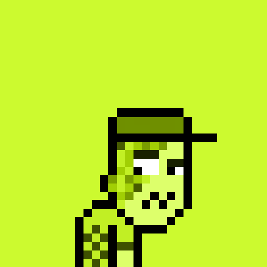A minimalist 8-bit pixel art zombie character with a stitched face and greenish hue stands against a bright lime green background, visually evoking the "Zombie Broker" theme mentioned in the accompanying text about the $ZFUEL token launch and its role in the ecosystem.