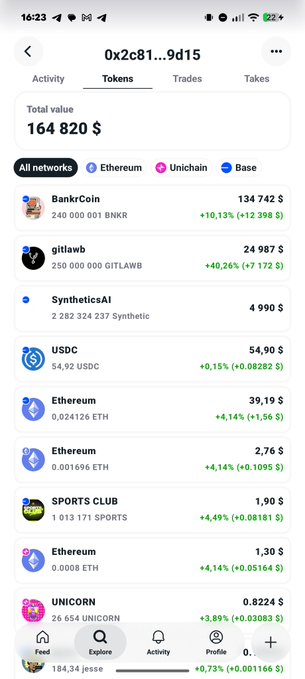 The image shows an app screen with a list of cryptocurrency names displayed. The main focus is on a particular cryptocurrency called "@base", which has been listed as the next runner up, possibly due to its popularity or market trends. The app also provides information about the cryptocurrency's total value and the number of tokens it holds. The post suggests that the user might be interested in investing in this cryptocurrency, but they should pay attention to the market trends before making any decisions.