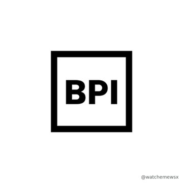 A minimalist black and white logo consisting of a thick black square border enclosing the letters 'BPI', with a watermark '@watchmewsx' in the corner.